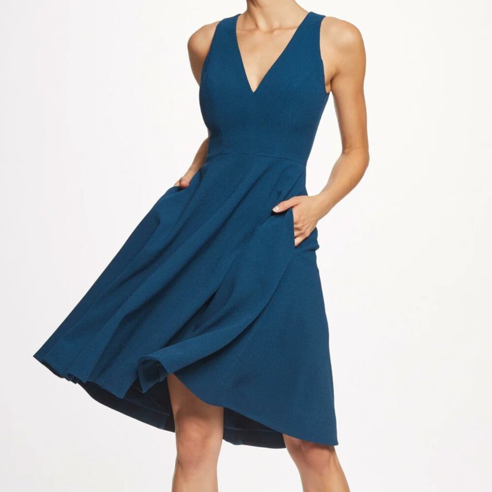 Dress the population - Catalina Dress in Peacock Blue